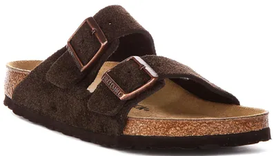 Produktbild von Birkenstock Arizon Bs aus Moka-Wildleder | Regular Fit – 10,5 UK – 45 EU – 12/12,5 M US / Moka