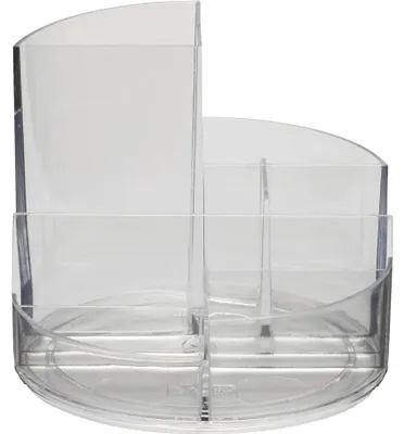Obrázok produktu pre MAUL držiak na ceruzky MAUL okrúhly box plast 14 x 14 x 12,5 cm krištáľovo číry