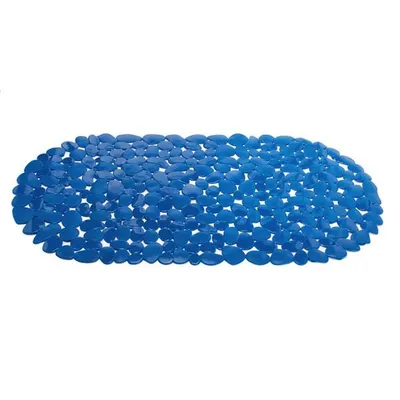 Produktbild von MSV Rutschfeste Dusch-/Badematte Bad - PVC - dunkelblau - 39 x 99 cm