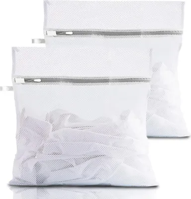 Obrázek produktu pro Sáčky na prádlo - 2 kusy - 30 x 40 cm - ochrana prádla a pračky - bílé