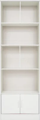Image de Bibliothèque, Rangement indépendant, Design moderne, Blanc