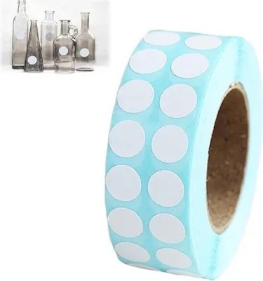Produktbild von 3000 Stück/Set DIY Diamant-Malwerkzeug-Aufkleber, weiße Punktaufkleber, wasserdichte Kreisaufkleber, selbstklebende Etiketten, Diamant-Malzubehör (rund)