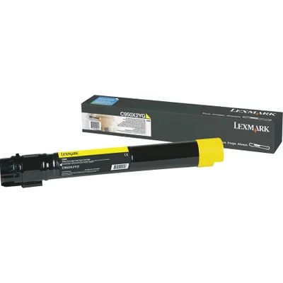 Produktbild von Lexmark C950X2YG Extra hoch Kapazität Laserdruck Tonerkartusche - Gelb - Original - 1 Pack - Laserdruck - Extra hoch Kapazität - 22000 Seiten - 1er Pack