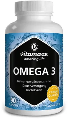 Immagine prodotto di Omega-3 1000 mg Epa 400/dha 300 capsule ad alto dosaggio. 90 Cap