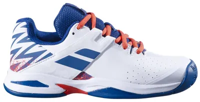 Produktbild von Babolat Propulse All Court Junior Tennis Tennisschuhe Sportschuhe weiß/blau 32F23478-1005, Schuhgröße:33.5 EU