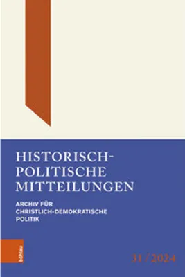 Produktbild von Historisch-Politische Mitteilungen