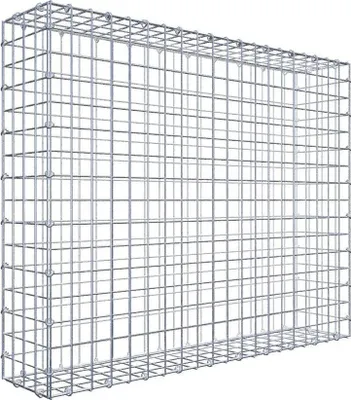 Immagine prodotto di Gabbione 100 cm x 80 cm x 20 cm (L x H x P), maglia 5 cm x 5 cm, anello a C