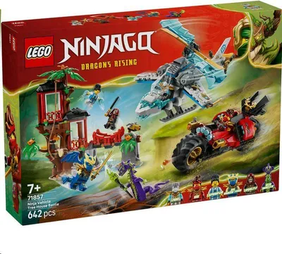 Produktbild von LEGO® NINJAGO 71857 Showdown am Baumhaus mit dem Ninja-Bike