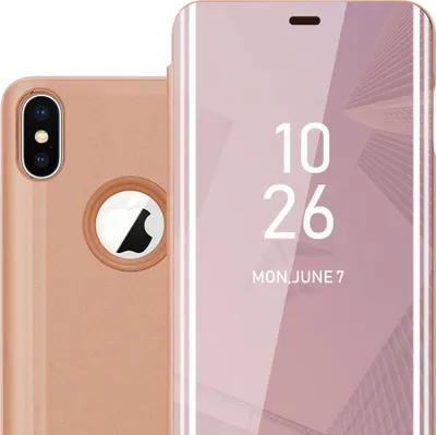 Image de Cadorabo Housse pour Apple iPhone XS MAX en rose Cover Backcover Housse Book Case Booklet