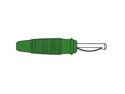 Produktbild von 4 mm Banane - Querverbindung einer anderen Banane möglich - Lötanschluss - Farbe grün (vq 30)
