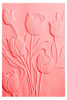 3D-Prägemappe Tulpenblüten 16x11,5 cm für Karten & Scrapbooking