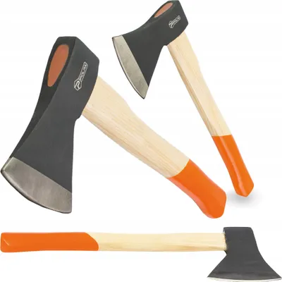 Image de Hachette en bois avec manche en bois, 600 g, Polax