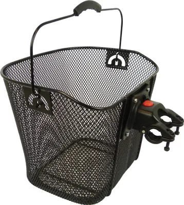 Image de Panier à vélo Dresco en acier à mailles fines