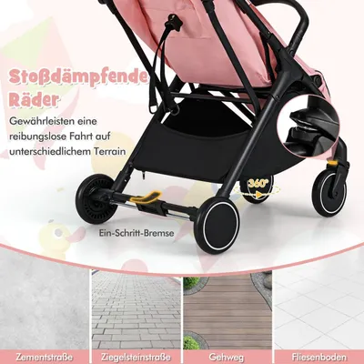 Produktbild von Faltbarer Reisekinderwagen mit Liegeposition und verstellbarer Rückenlehne