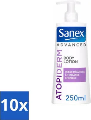 Obrázok produktu pre Sanex Advanced - Atopiderm - telové mlieko - 250 ml - výhodné balenie - 10 kusov