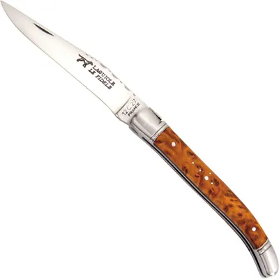 Produktbild von Laguiole Messer-Taschenmesser 12C27-Stahl, Thuja-Holz, 80 mm