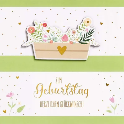 Produktbild von Geburtstag - FEELINGS COLLECTION Karte mit Umschlag plastikfrei