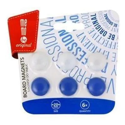 Produktbild von MemoBe Zubehör für Whiteboards: Whiteboard-Magnete 20 mm, 6 Stück