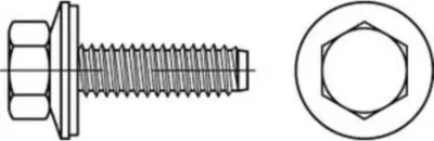 Produktbild von Reyher  Fassadenbauschraube Edelstahl E-X 16BZ 6,3x 50 (250 Stück)