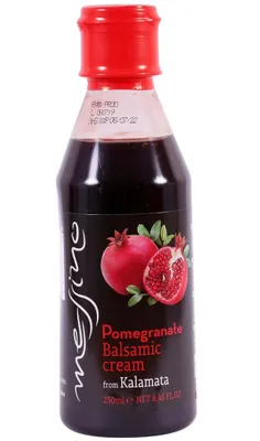 Produktbild von Messino Granatapfel-Balsamico-Creme 250 ml – Griechische Spezialität aus Weißem Balsamico & Granatapfelsaft, Vegan, Ohne Zuckerzusatz