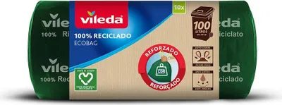 Produktbild von Müllsack Ecobag 100l 100% recycelt, 10 Stück, 169307 Vileda