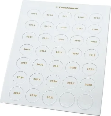 Produktbild von Jahreszahlen-Chips 1999 - 2031  aus Karton