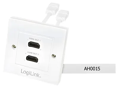 Obrázok produktu pre LogiLink AH0015, Typ HDMI (štandard), Typ HDMI (štandard), Biela