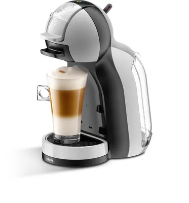 Produktbild von Krups KP123B31/10/18 /YY3888FD/KP123BPP MINI ME Black AND GREY Espressomaschine, freistehendes Gerät, Nescafe Dolce Gusto Kapseln, Kunststoffgehäuse, 1500 Watt, 15 Bar, 0,8 l FÃ1/4llmenge, Abschaltautomatik
