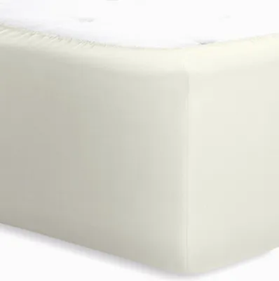 Produktbild von schlafgut Jersey-Elasthan Boxspring Spannbettlaken 140x200 - 160x220 cm Wollweiss