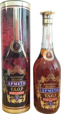 Produktbild von Armenischer Brandy Armeti 0,5L 5 Jahre Lagerzeit Geschenkbox