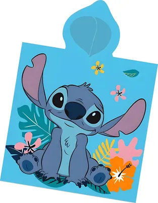 Produktbild von Poncho Lilo und Stitch, Schwimmcape, Badcape Lilo und Stitch, Badcape, Stitch