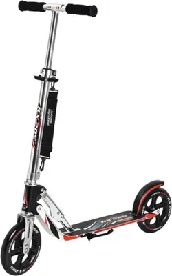 Produktbild von HUDORA City Scooter Big Wheel Alu 8" 205RX, Schwarz Silber Rot