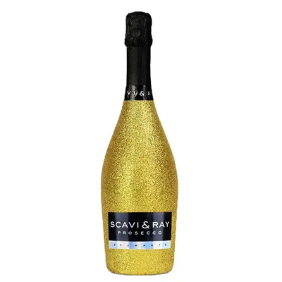 Obrázok produktu pre SCAVI a RAY Prosecco Spumante Design Glitter Look Gold 750ml
