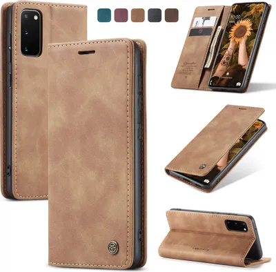 Immagine prodotto di Samsung Galaxy S20 cellulare cover flip cover custodia flip case marrone chiaro