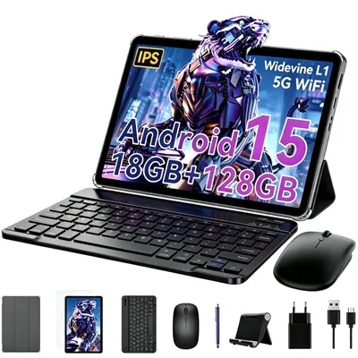 Produktbild von Android Tablet 10 Zoll mit Tastatur Tablet mit Maus und Stift