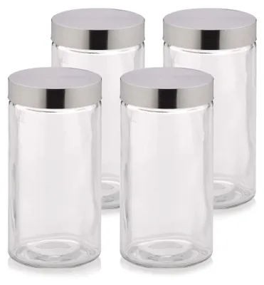 Produktbild von kela Glas Vorratsdosen mit Deckel BERA, 4 Stück, Vorratsglas 1,7 L, Vorratsgläse