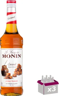 Image de Lot de 3 Sirop Monin - Caramel - 70cL