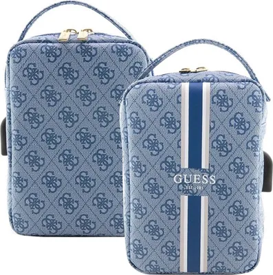 Produktbild von Guess Universelle Tasche Tragetasche Umhängetasche 4G Printed Stripes Blau