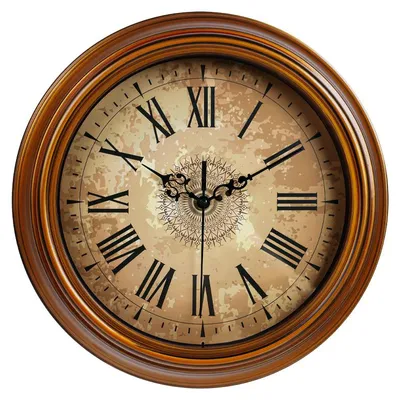 Zdjęcie produktu dla IvoQ Vintage Retro Zegar ścienny – 30 cm - Cichy mechanizm - ABS/Metal - Vintage