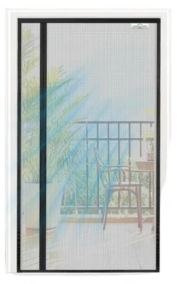 Obrázek produktu pro Magnetická síť proti hmyzu na dveře samolepicí 80x230 cm Černá