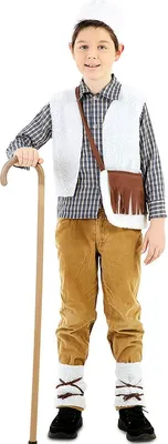 Krippenspiel Kostüm Hirte Jakob Schäfer für Kinder 7-12 Jahre Weihnachten Fasching Karneval Kinder-Theater