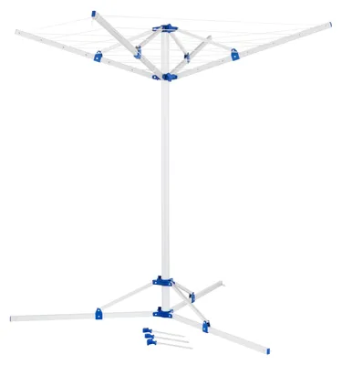 Produktbild von Wäscheständer Wäschetrockner Wäschespinne - Klappbar - Aluminium - Mit Standfuß - 2 kg - Für Camping und Terrasse