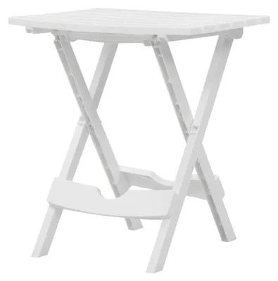 Produktbild von Gartentisch Klappbar, Esstisch, Couchtisch, Balkontisch, Balkonmöbel Kleiner Balkon, Balkon Tisch, Beistelltisch, 45,5 x 38,5 x 50 cm Weiß
