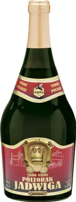 Produktbild von Jadwiga Poltorak Honig (Eineinhalber) 0,75L | Met Honigwein Metwein Honigmet | 750 ml | 16% Alkohol | Apis | Geschenkidee | 18+