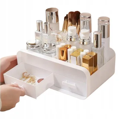 Produktbild von SZKATUŁKA ORGANIZER NA KOSMETYKI SZUFLADY XL Elegancki z szufladkami