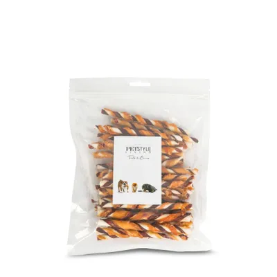 Produktbild von Petstyle Living Kaustange mit Huhn & Rind - Hundesnack - 30 Stück