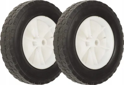 Produktbild von Rad 200 Mm 130 Kg 12 Mm FEINZ Rasenmäher Gummirad Tragfähigkeit Robust Und Langlebig Bohrung