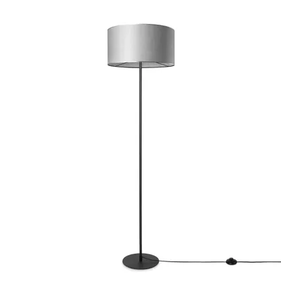 Produktbild von Stehleuchte Wohnzimmer Stoffschirm Tischlampe Textil Schirm E27 Nachtlicht