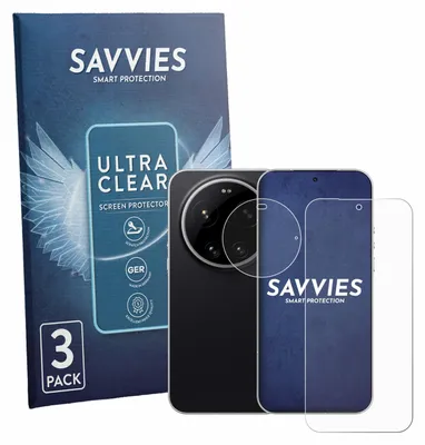Produktbild von 6x Für Xiaomi Leica Leitzphone (Display+Kamera) Schutzfolie Savvies Displayschutz Display Schutz Folie Klar Transparent