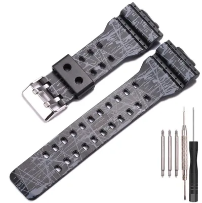 Image de Bracelet de remplacement en caoutchouc de 16 mm pour montres étanches